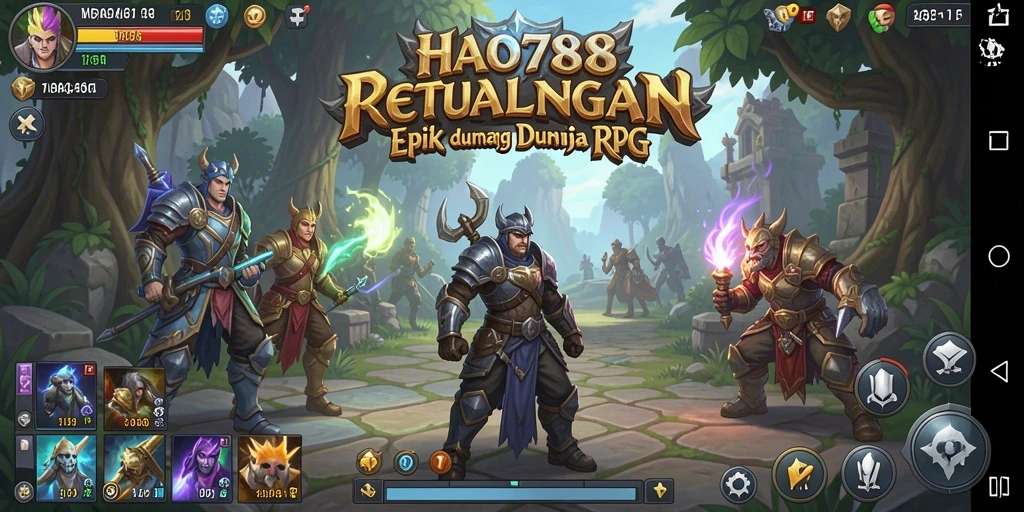Gameplay epik HAO788 dengan karakter dan pertarungan seru.