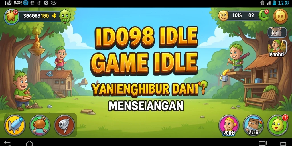 Screenshot utama ID098 menampilkan gameplay yang seru dan interaksi karakter.