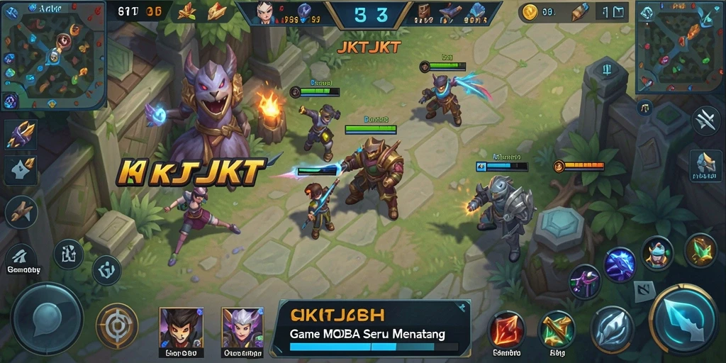 Gameplay JKTJKT yang memukau dalam pertarungan tim.