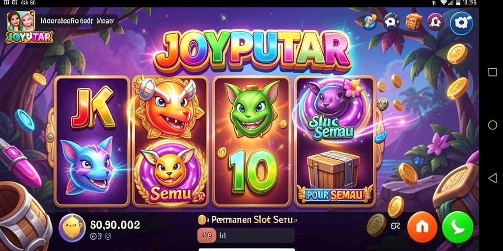 Tampilan permainan Slot JOYPUTAR yang menarik dan menghibur.