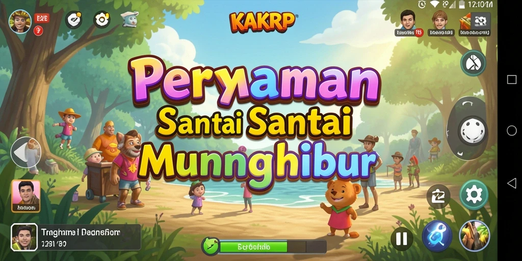 Tangkapan layar gameplay KAKRP yang menampilkan tantangan seru dan interaksi yang menyenangkan.