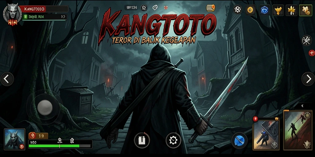 Gameplay seram KANGTOTO dengan suasana mencekam dan elemen kejutan.