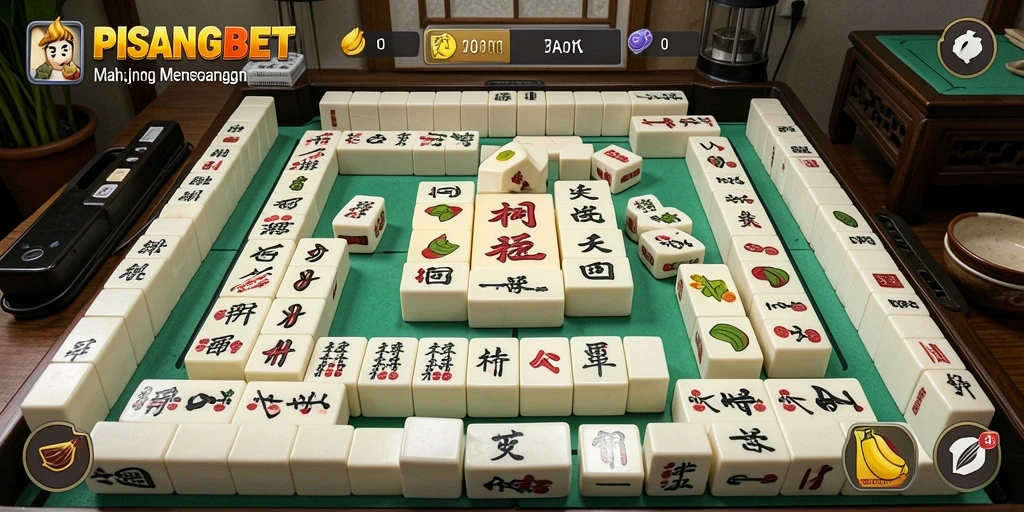 Tampilan gameplay menarik dari PISANGBET membawa keseruan Mahjong.