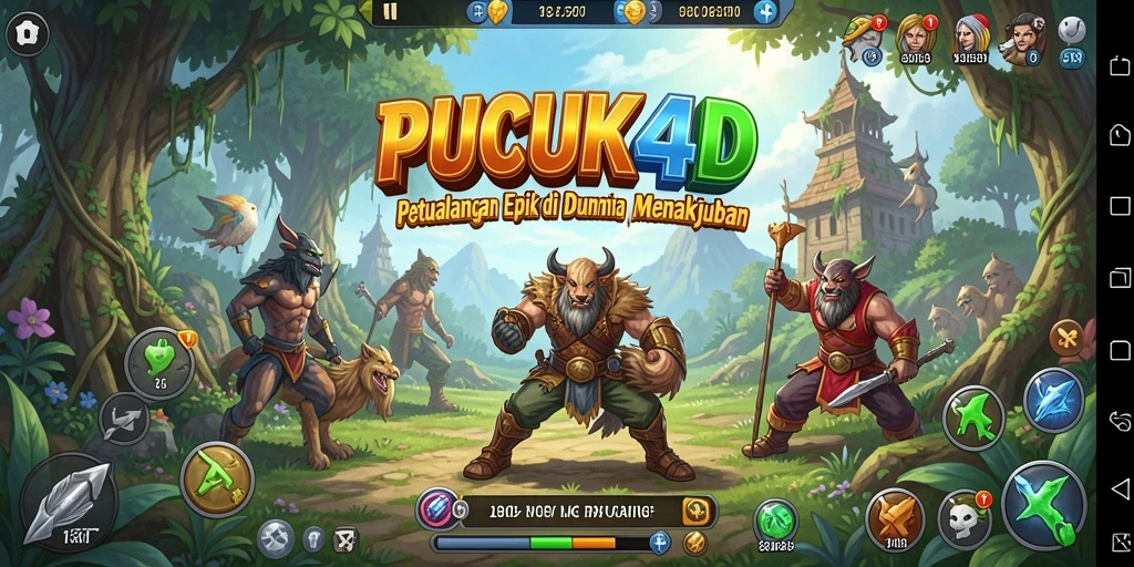 Tampilan luar biasa gameplay PUCUK4D yang memukau.