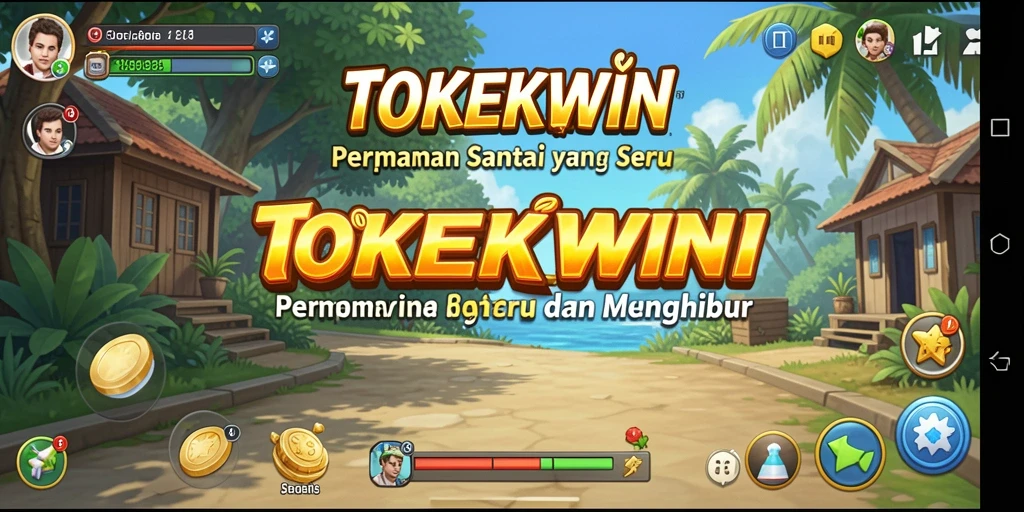 Screenshot utama TOKEKWIN menampilkan gameplay seru dan santai.