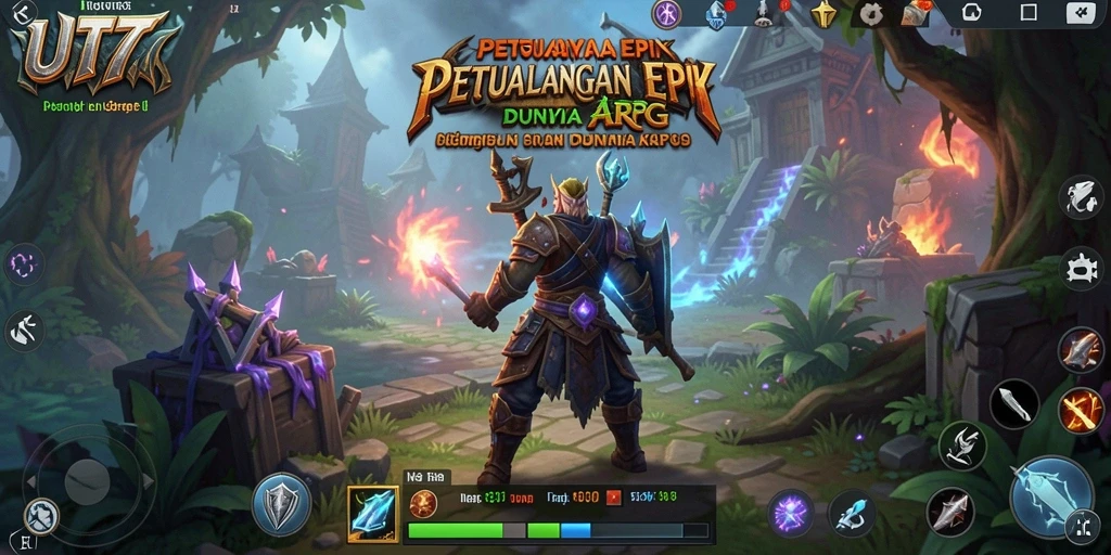 Tampilan gameplay UT77 yang memukau dengan aksi laga yang seru.