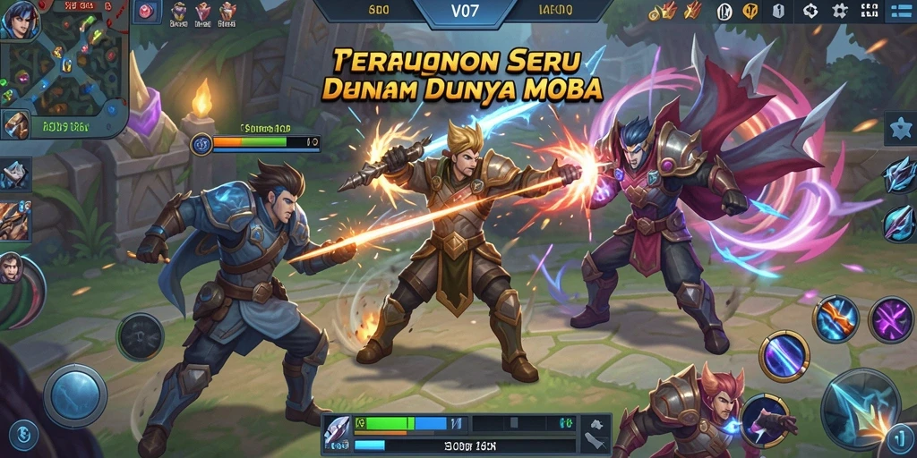 Gameplay seru V07 dengan pertarungan tim yang intens.